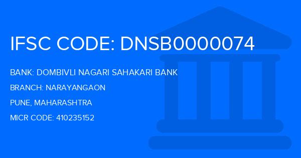 Dombivli Nagari Sahakari Bank Narayangaon Branch IFSC Code
