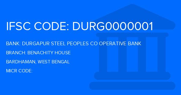 Durgapur Steel Peoples Co Operative Bank Benachity House Branch IFSC Code