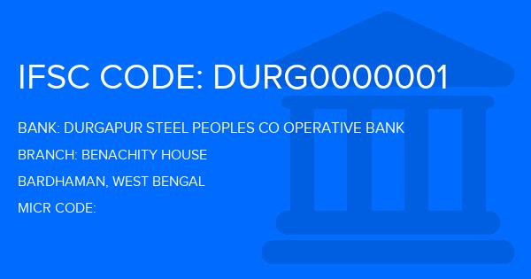 Durgapur Steel Peoples Co Operative Bank Benachity House Branch IFSC Code