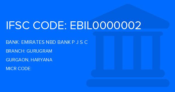 Emirates Nbd Bank P J S C Gurugram Branch IFSC Code