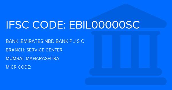 Emirates Nbd Bank P J S C Service Center Branch IFSC Code