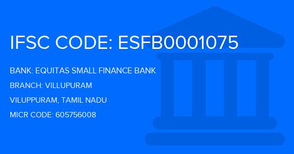 Equitas Small Finance Bank Villupuram Branch IFSC Code