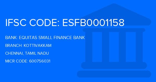 Equitas Small Finance Bank Kottivakkam Branch IFSC Code