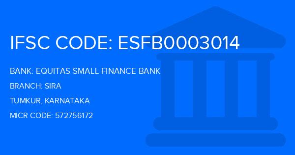 Equitas Small Finance Bank Sira Branch IFSC Code