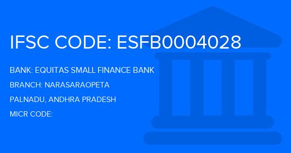 Equitas Small Finance Bank Narasaraopeta Branch IFSC Code