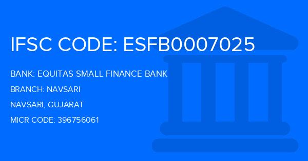 Equitas Small Finance Bank Navsari Branch IFSC Code