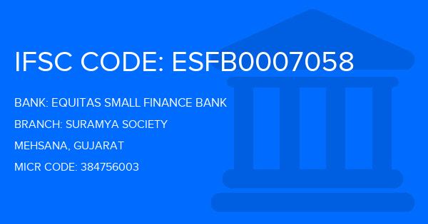 Equitas Small Finance Bank Suramya Society Branch IFSC Code