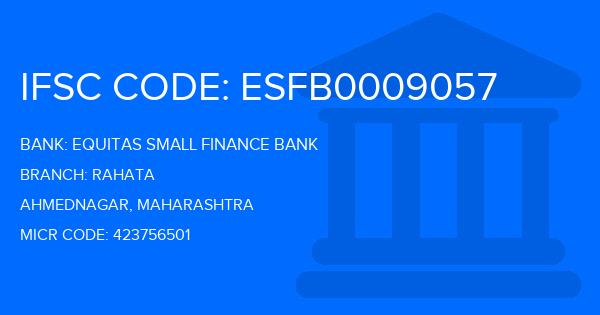 Equitas Small Finance Bank Rahata Branch IFSC Code