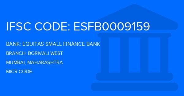 Equitas Small Finance Bank Borivali West Branch IFSC Code