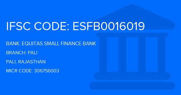 Equitas Small Finance Bank Pali Branch IFSC Code