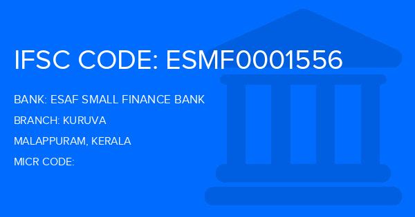 Esaf Small Finance Bank Kuruva Branch IFSC Code