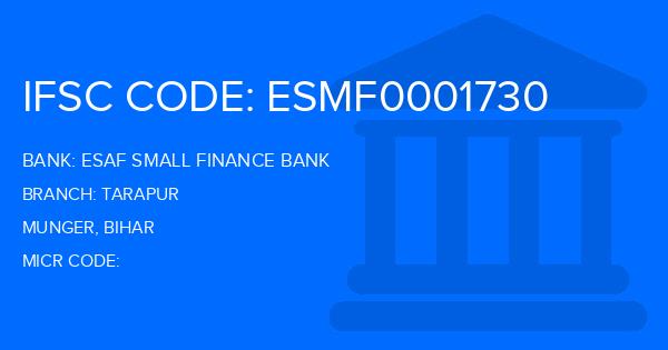 Esaf Small Finance Bank Tarapur Branch IFSC Code