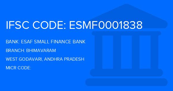 Esaf Small Finance Bank Bhimavaram Branch IFSC Code