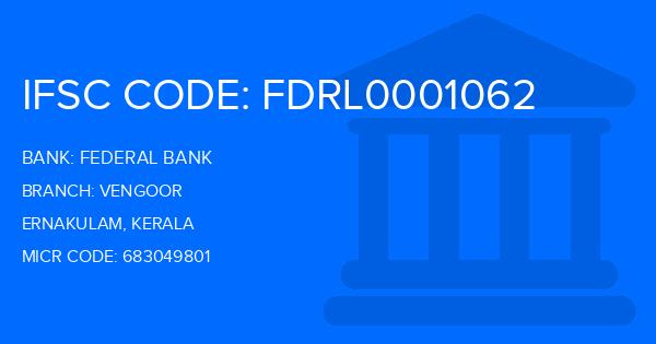 Federal Bank Vengoor Branch IFSC Code