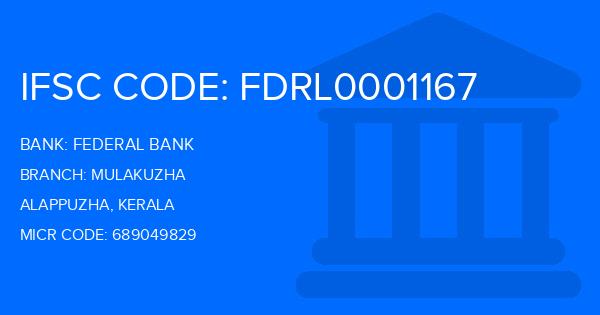 Federal Bank Mulakuzha Branch IFSC Code