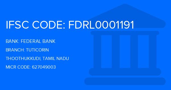 Federal Bank Tuticorin Branch IFSC Code