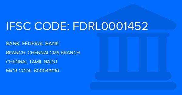 Federal Bank Chennai Cms Branch
