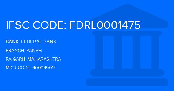 Federal Bank Panvel Branch IFSC Code