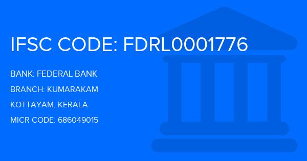 Federal Bank Kumarakam Branch IFSC Code