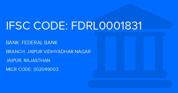 Federal Bank Jaipur Vidhyadhar Nagar Branch IFSC Code