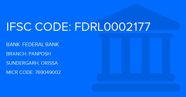 Federal Bank Panposh Branch IFSC Code