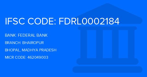 Federal Bank Bhairopur Branch IFSC Code
