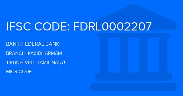 Federal Bank Kasidharmam Branch IFSC Code