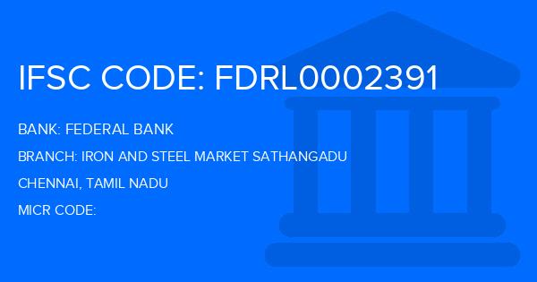 Federal Bank Iron And Steel Market Sathangadu Branch IFSC Code