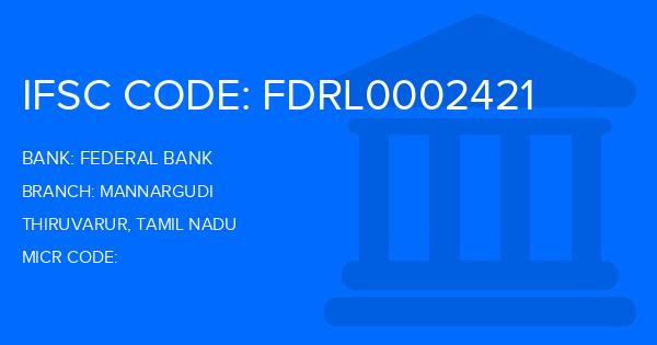 Federal Bank Mannargudi Branch IFSC Code