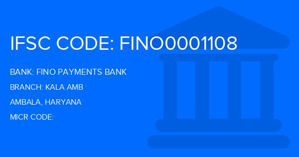 Fino Payments Bank Kala Amb Branch IFSC Code