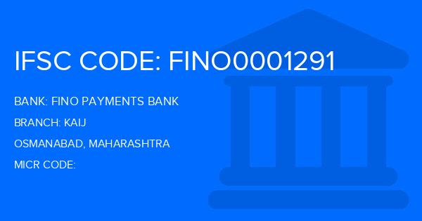 Fino Payments Bank Kaij Branch IFSC Code