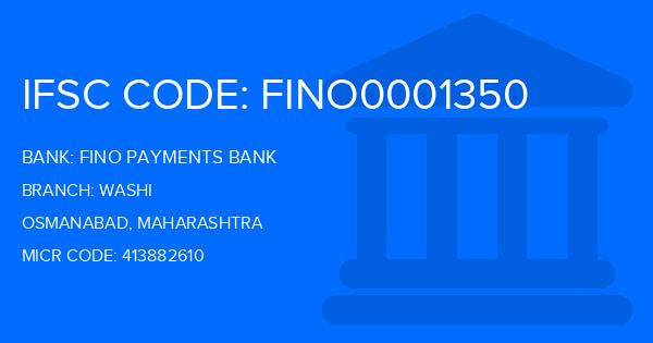 Fino Payments Bank Washi Branch IFSC Code