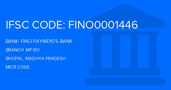Fino Payments Bank Mp Ro Branch IFSC Code