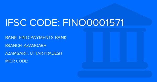 Fino Payments Bank Azamgarh Branch IFSC Code