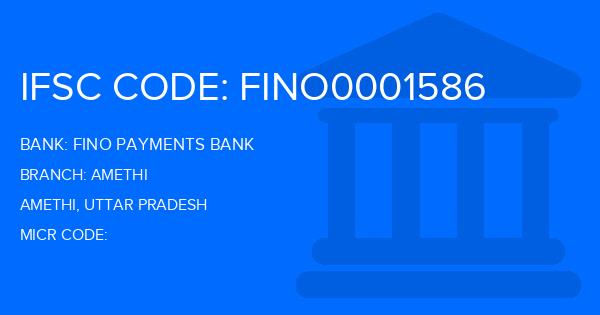 Fino Payments Bank Amethi Branch IFSC Code