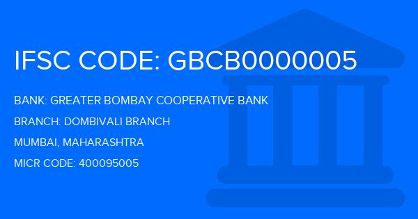 Greater Bombay Cooperative Bank Dombivali Branch