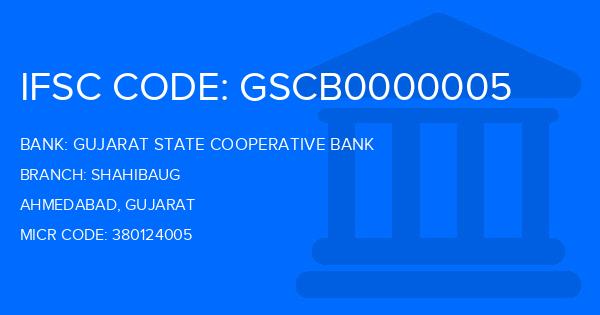 Gujarat State Cooperative Bank Shahibaug Branch IFSC Code