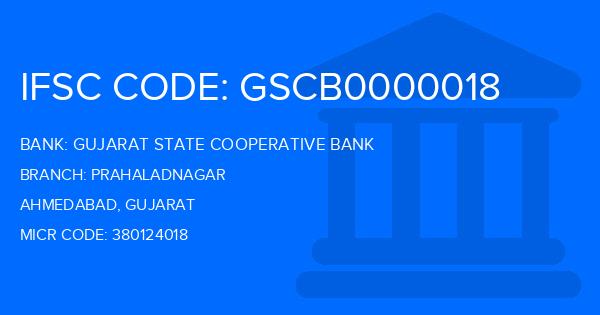 Gujarat State Cooperative Bank Prahaladnagar Branch IFSC Code