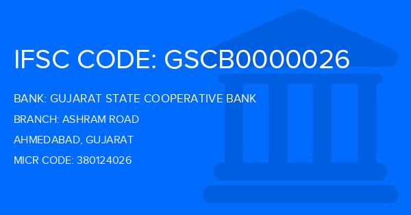 Gujarat State Cooperative Bank Ashram Road Branch IFSC Code