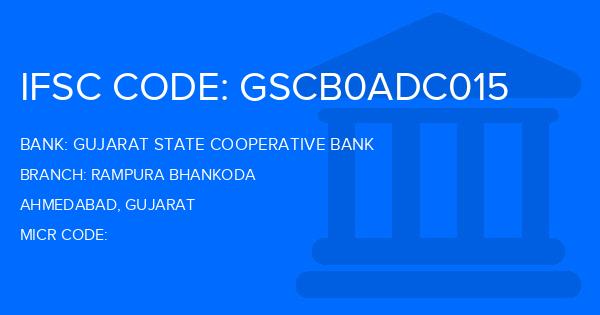 Gujarat State Cooperative Bank Rampura Bhankoda Branch IFSC Code