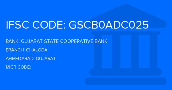 Gujarat State Cooperative Bank Chaloda Branch IFSC Code