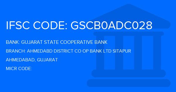 Gujarat State Cooperative Bank Ahmedabd District Co Op Bank Ltd Sitapur Branch IFSC Code