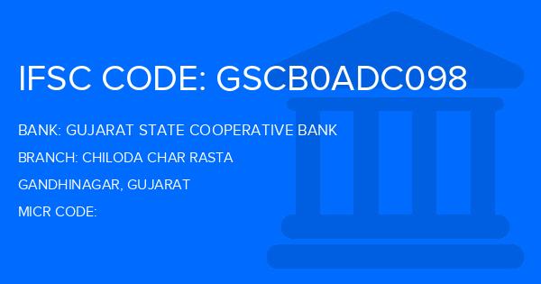 Gujarat State Cooperative Bank Chiloda Char Rasta Branch IFSC Code