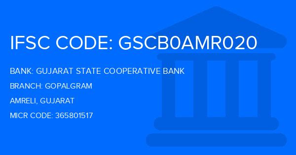 Gujarat State Cooperative Bank Gopalgram Branch IFSC Code