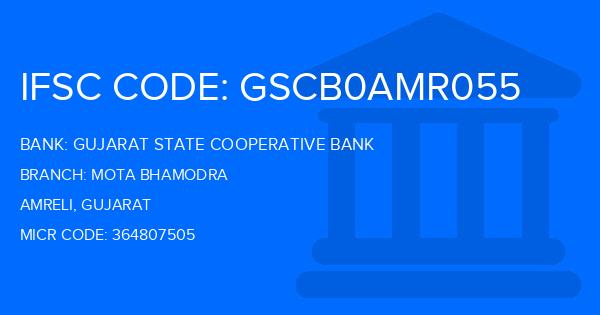 Gujarat State Cooperative Bank Mota Bhamodra Branch IFSC Code