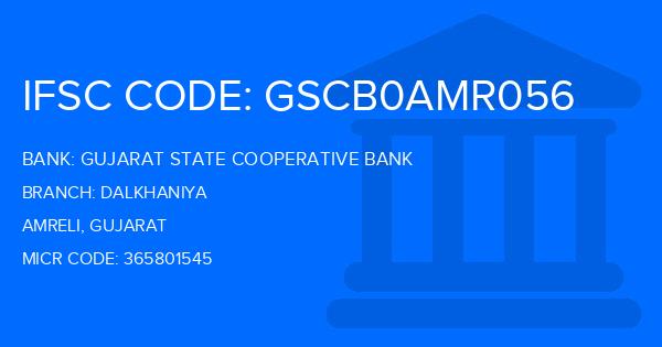 Gujarat State Cooperative Bank Dalkhaniya Branch IFSC Code