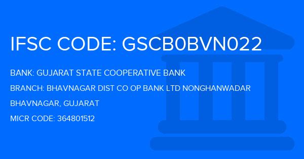 Gujarat State Cooperative Bank Bhavnagar Dist Co Op Bank Ltd Nonghanwadar Branch IFSC Code