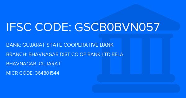 Gujarat State Cooperative Bank Bhavnagar Dist Co Op Bank Ltd Bela Branch IFSC Code