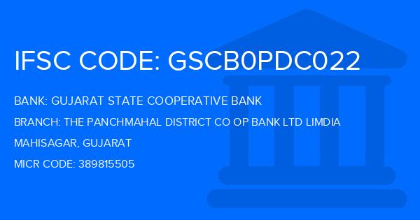 Gujarat State Cooperative Bank The Panchmahal District Co Op Bank Ltd Limdia Branch IFSC Code