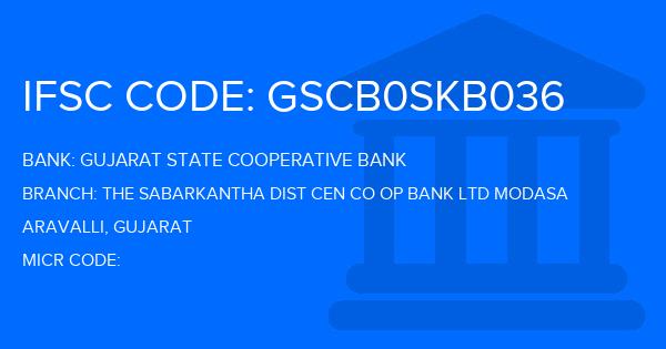 Gujarat State Cooperative Bank The Sabarkantha Dist Cen Co Op Bank Ltd Modasa Branch IFSC Code